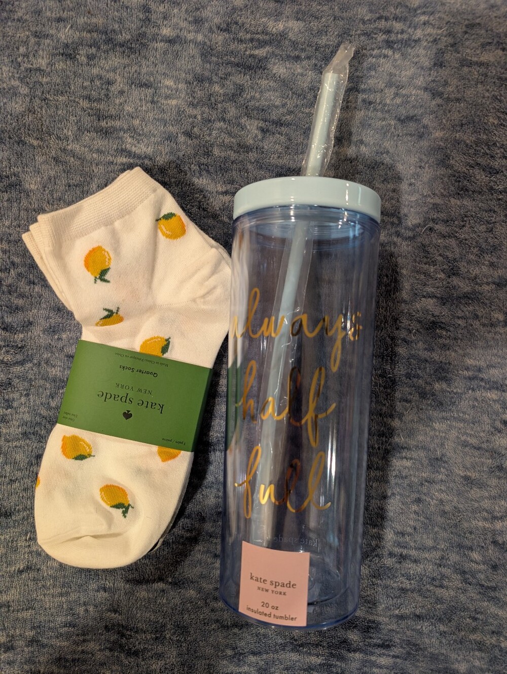 kate spade Light Blue 'Always Half Full' Insulated Tumbler